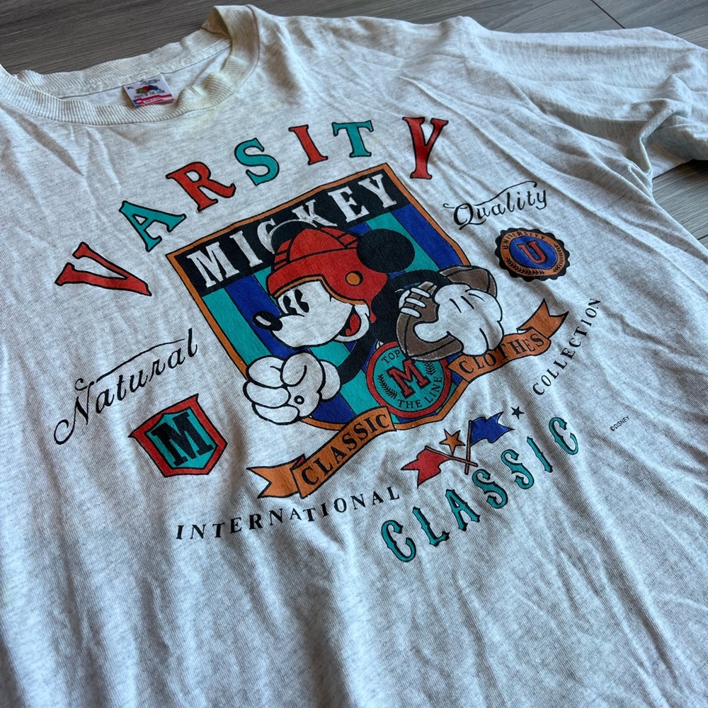 Vintage Mickey Varsity Long Sleeve